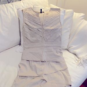 Asymmetrical Bandage Wrap Cotton Dress